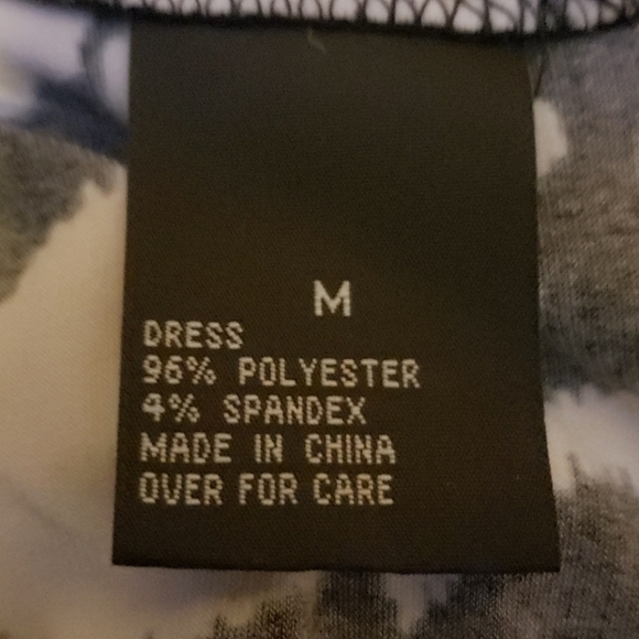 AB Studio Black & White Easy Dress Size Medium - Picture 9 of 10